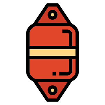 recommend clip art: Buoy filled outline icon style