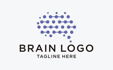 logo design creative brain abstract template