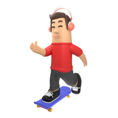 business man 3d illustration. a professional in developing business and managing marketing strategies to increase office income