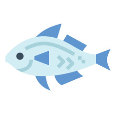 Fish flat icon style