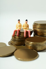 Concept of financial, economic problems and inflation