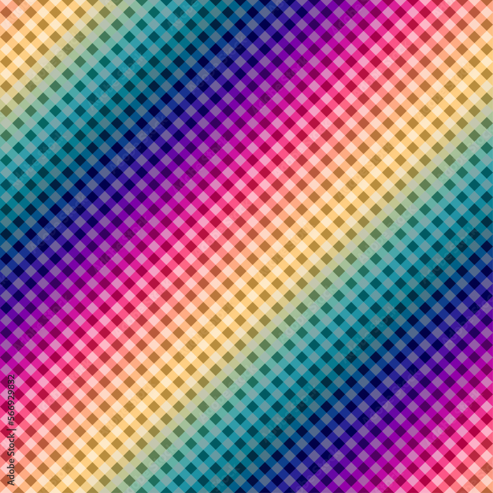 Poster Geometric abstract pattern in low poly style. Seamless image