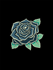 Rose Flower Vector Illustration Design