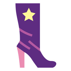 boots flat icon style