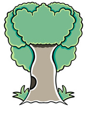 Fir Tree vector design illustration