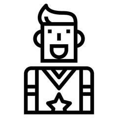 man icon style