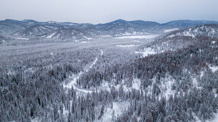winter mountain landscape