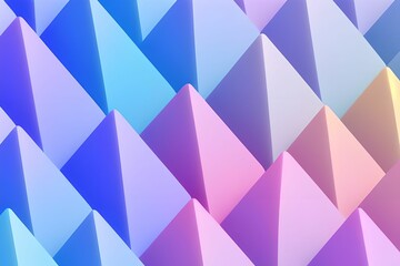 Obraz na płótnie Canvas Abstract low poly background with pyramid shapes, made with generative ai