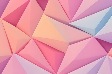 Obraz premium Abstract low poly wallpaper, made with generative ai