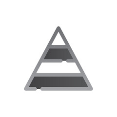 pyramid chart two tone gradient icon