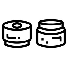 Bushings line icon style