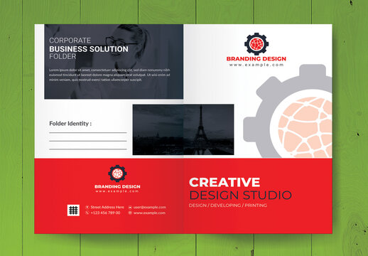 Creative Design Studio Presentation Folder Design