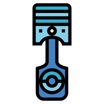 recommend clip art: piston filled outline icon style