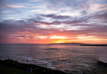 Sunset above Aran Island - Arranmore - County Donegal, Ireland.