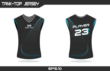 Basketball tank-top jersey design