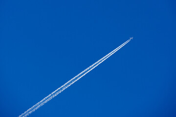 Wake of a commercial airplane