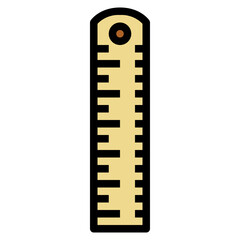 ruler filled outline icon style