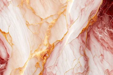 red and gold marble stone texture, generative ai composite