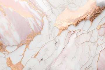 Fototapeta premium pink and gold marble stone texture, generative ai composite