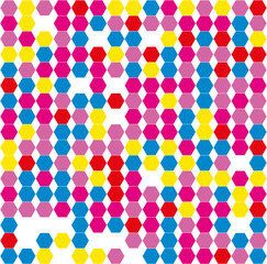 seamless hexagon military look illustration design