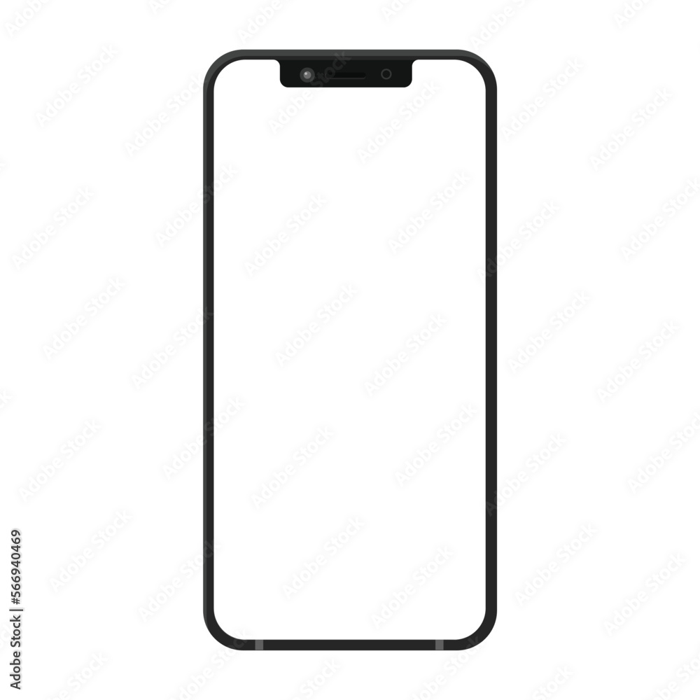 Poster 3d high quality vector mobile mockups. ultra realistic smartphone. device ui ux mockup for presentat
