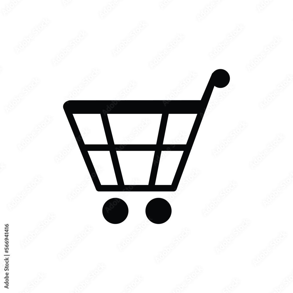 Poster set of shopping cart icons. collection of web icons for online store, from various cart icons in var