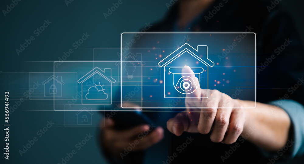 Aufkleber mobile phone with virtual display application as assistant house remote control