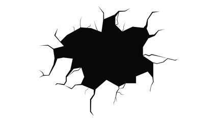 hand drawn cracked glass,wall,egg,ground in cartoon doodle style vector illustration