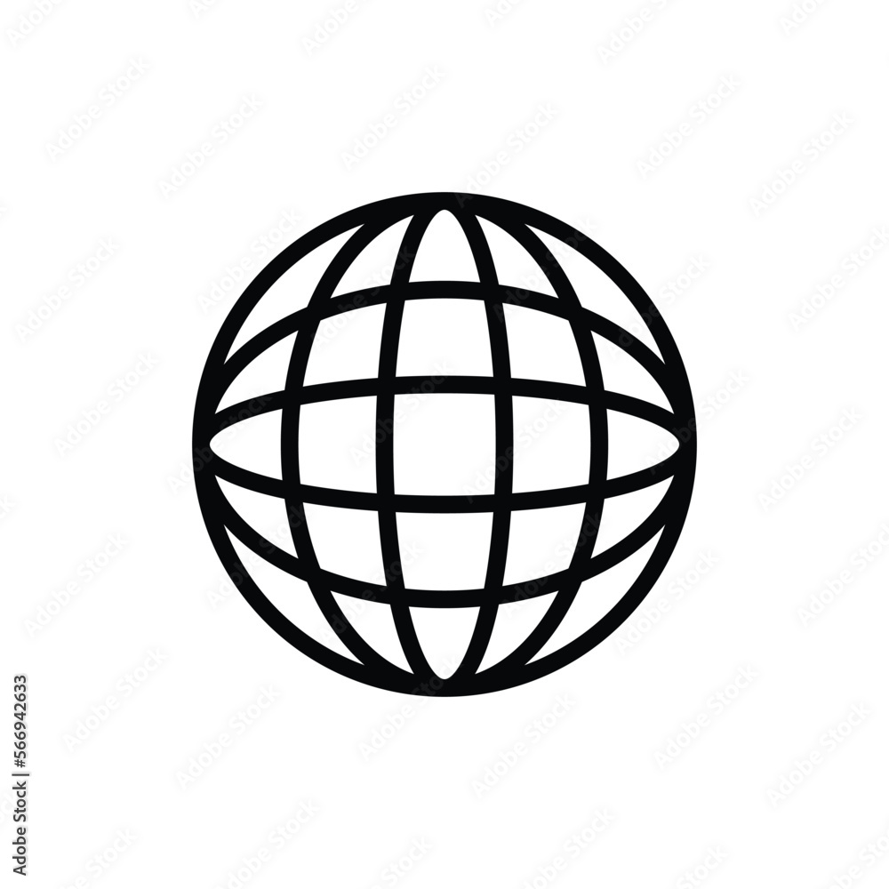 Poster globe icon of web image set