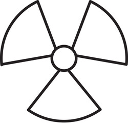 Naklejka premium radiation icon
