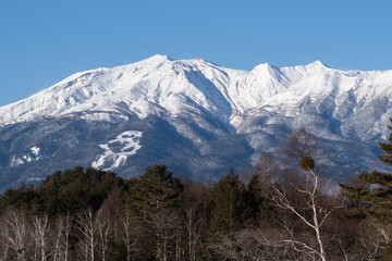 Fototapeta premium 冠雪期の御嶽山