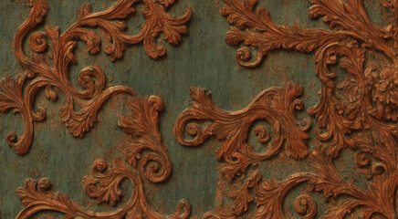 Worn Wonders - Bronze and patina surface textures with intricate carving and detailing