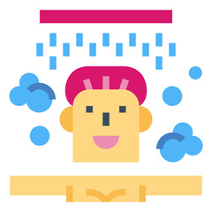 shower flat icon style