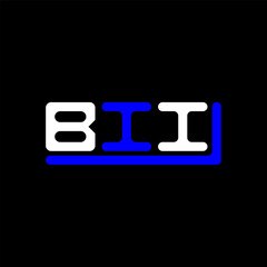 BII letter logo creative design with vector graphic, BII simple and modern logo.