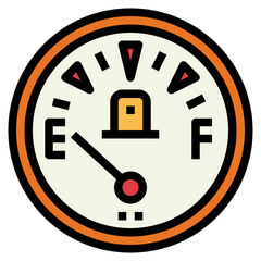 gauge filled outline icon style