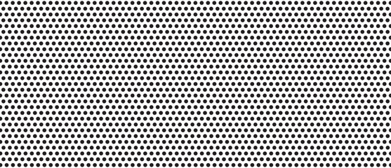 Black polka dot pattern on white background. Straight dot pattern for backdrop and wallpaper template. Simple classic polka dot lines with repeat stripes texture. Polka background, vector illustration - obrazy, fototapety, plakaty