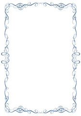 Certificate of commendation, oriental pattern, arabesque pattern, damask pattern decorative lines Vintage frames and emblems.