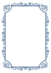 Certificate of commendation, oriental pattern, arabesque pattern, damask pattern decorative lines Vintage frames and emblems.