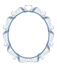 表彰状、オリエント柄、アラベスク柄、ダマスク柄の飾り罫ビンテージのフレーム、エンブレム