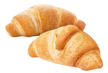 Delicious croissants cut out