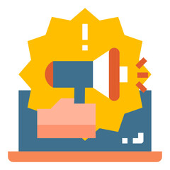 Obraz premium spam flat icon