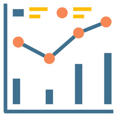 Statistics flat icon