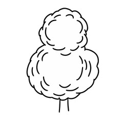 tree drawn in vector graphics