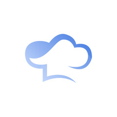 chef icon on a white background, vector illustration