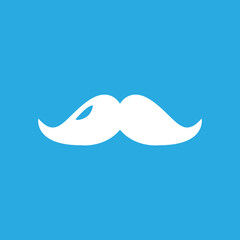mustache icon on a white background, vector illustration
