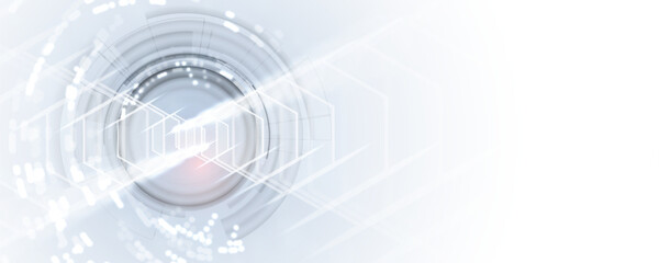 Obraz premium Quantum processing. Deep learning artificial intelligence. Future new technology for business or science presentation