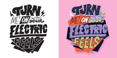 Cute hand drawn doodle lettering postcard, t-shirt design, mug print.