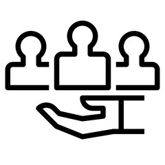 customer outline icon