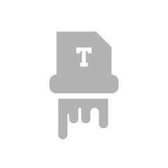 icon seal, printer, vector illustration