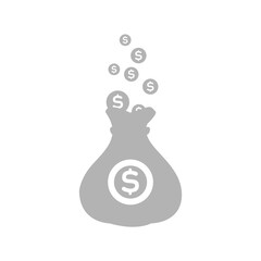 money bag icon, vector illustration
